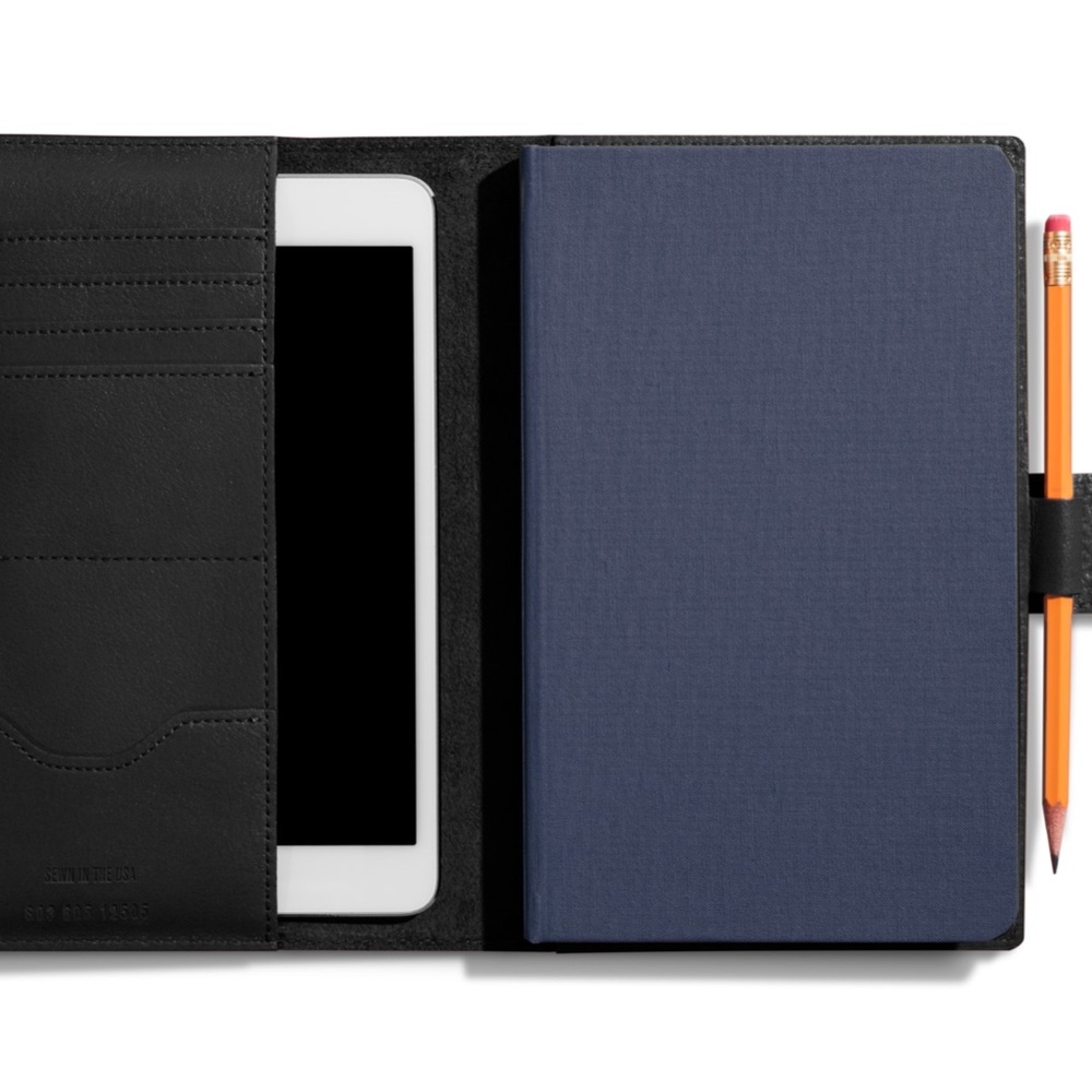 Shinola Blue Leather Cover for iPad Mini or Journal